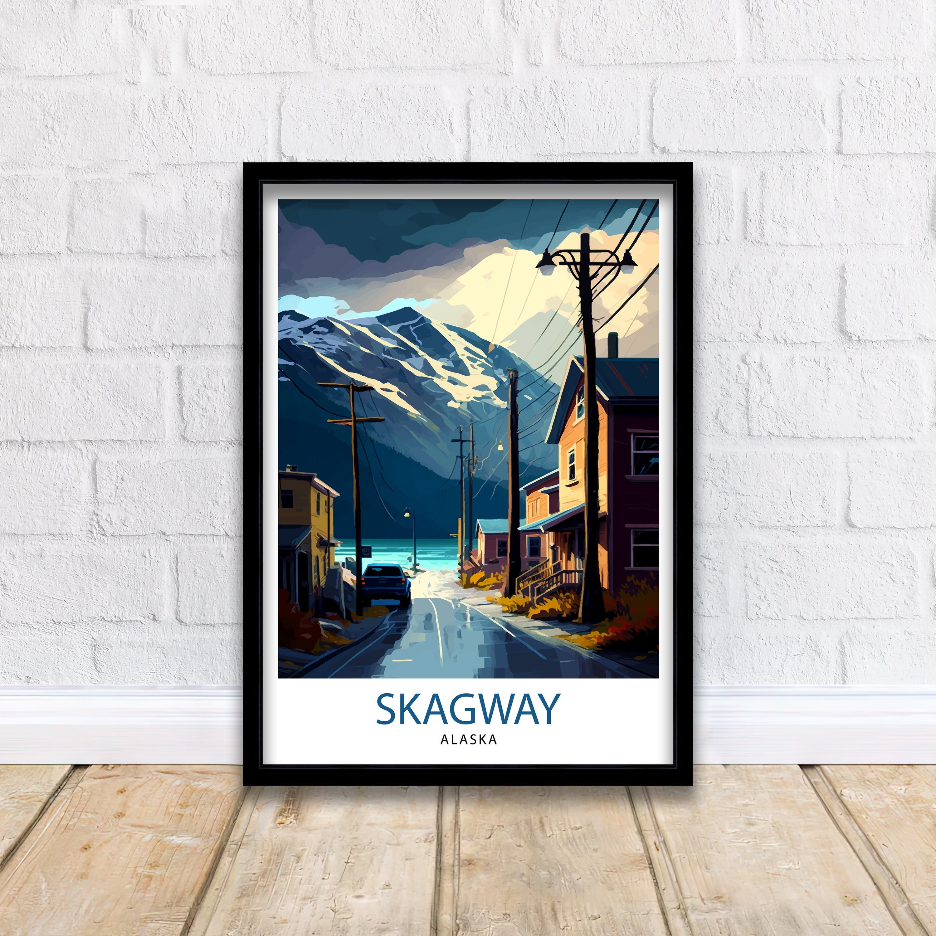 Skagway Alaska Travel Print Skagway Wall Art Alaska Landscape