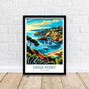 Dana Point California Travel Print Wall Decor Wall Art Dana Point Wall Hanging Home Décor Dana Point Gift Art Lovers California