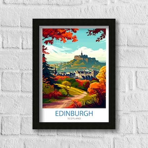 Edinburgh Scotland Travel Print Edinburgh Wall Art Edinburgh Home Decor ...