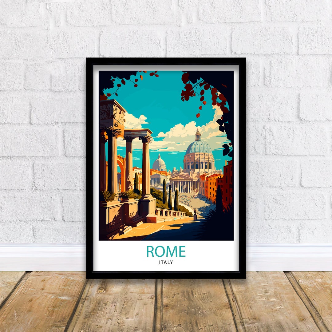 Rome Italy Travel Print Rome Wall Art Italy Travel Poster Rome Home
