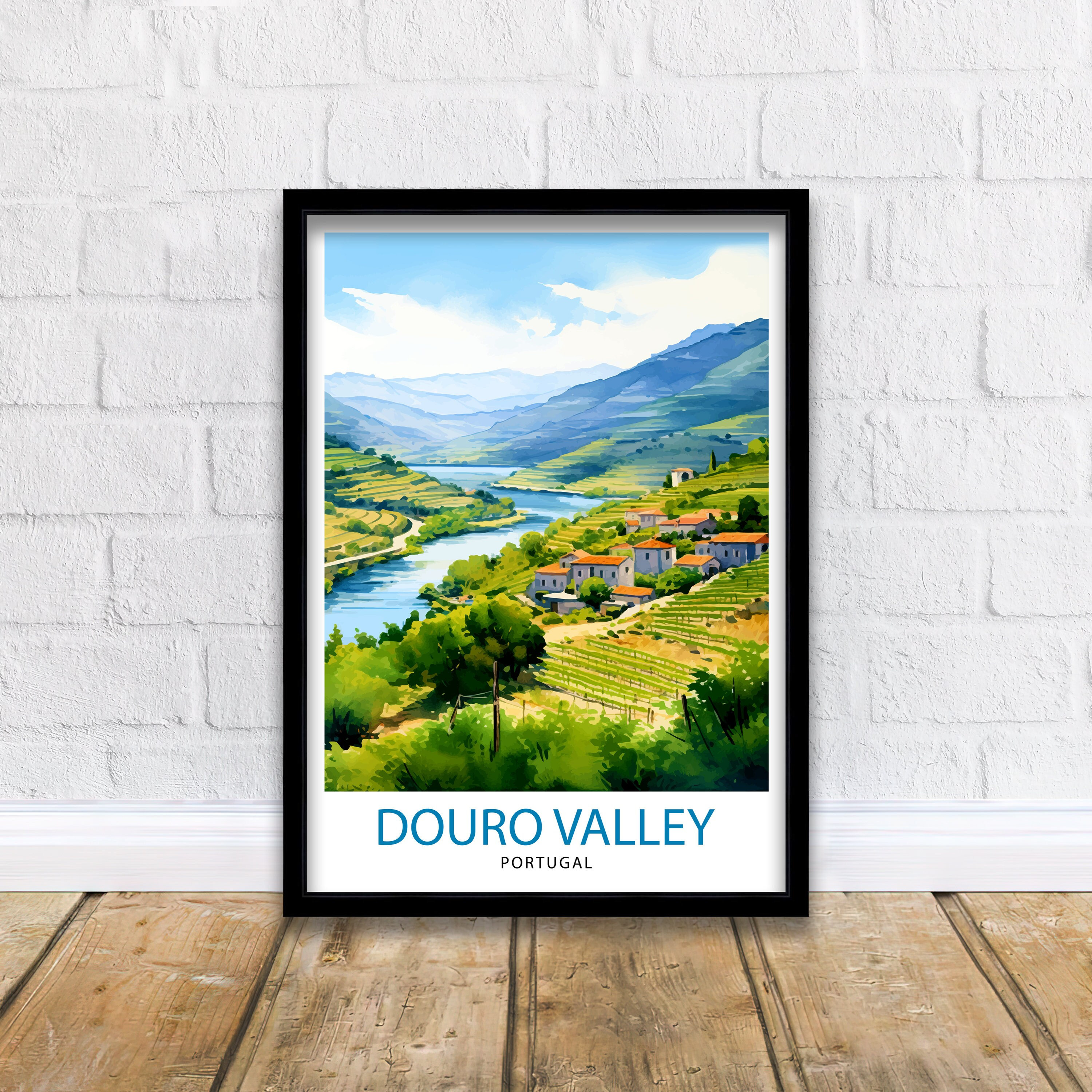 Douro Valley Portugal Print  Douro Valley Decor Douro Valley Poster Douro Valley Art Douro Valley Wall Art Gift for Douro Fans Douro Valley