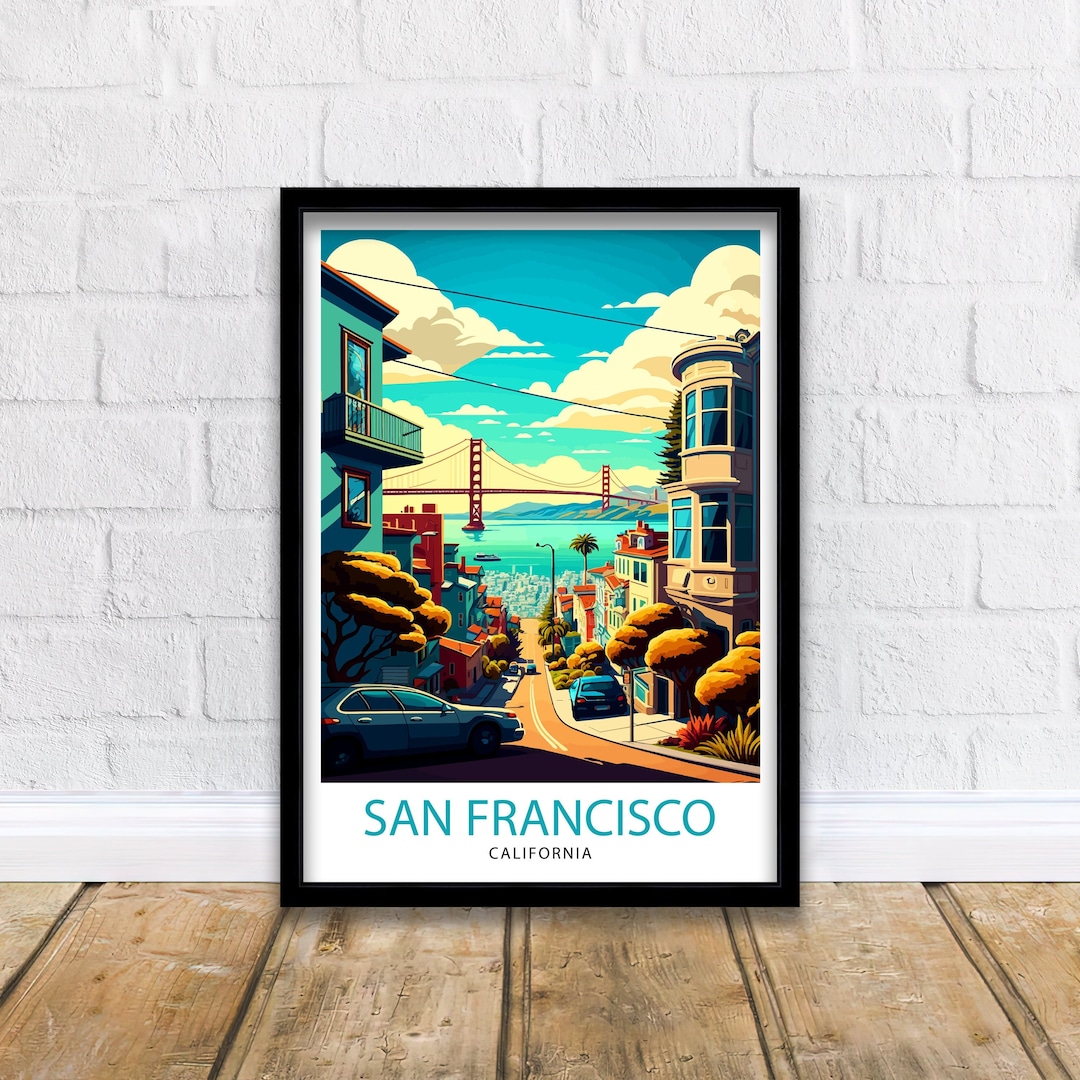 San Francisco Travel Print San Francisco Wall Art San Francisco Home