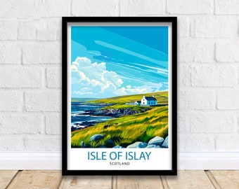Isle of Islay Scotland Travel Print Wall Decor Wall Art Isle of Islay Wall Hanging Home Décor Isle of Islay Gift Art Lovers Scotland Art