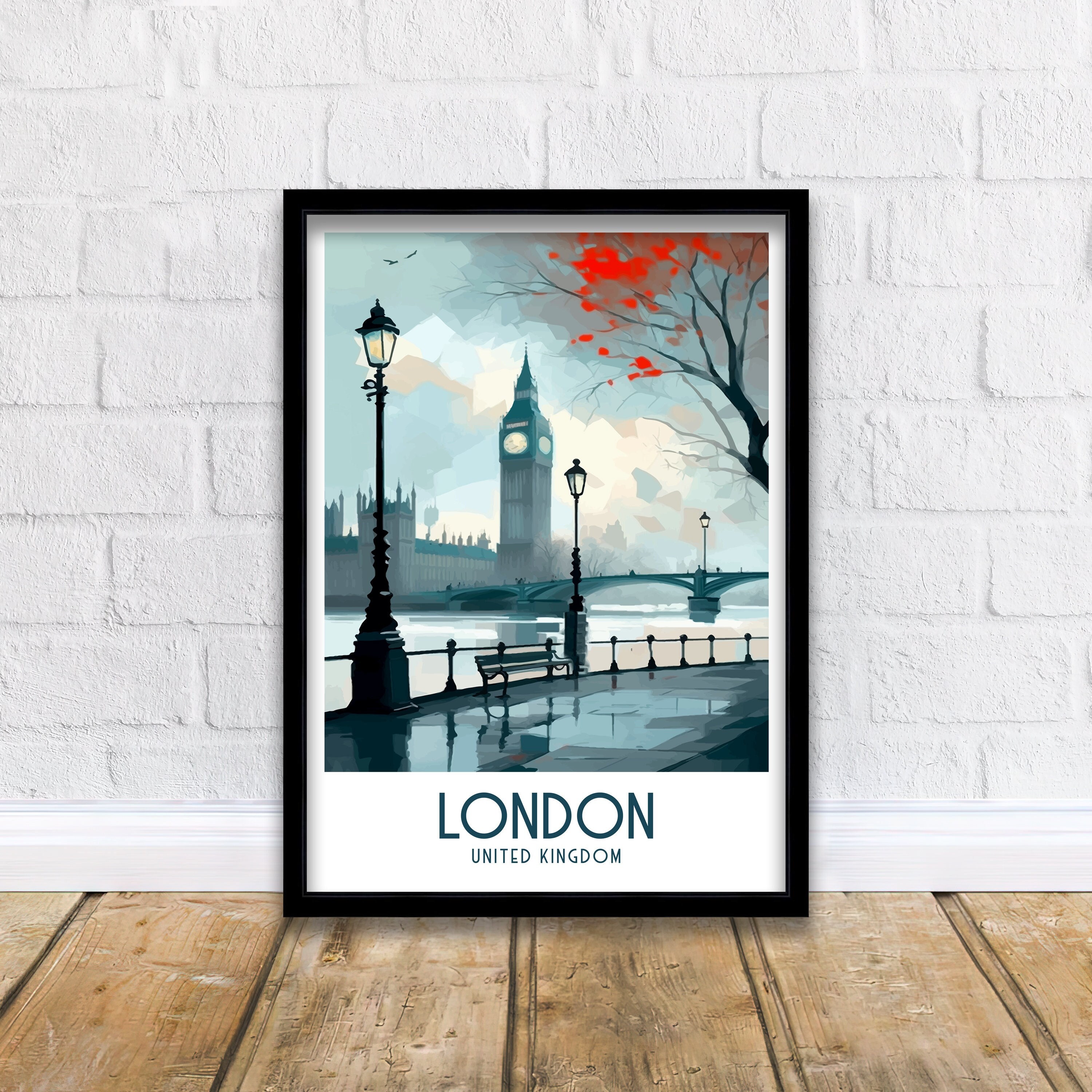 London Geschenk Holzbild - Foto Geschenk - personalisierbar zum  Hinstellen/Aufhängen opt. beleuchtet London Souvenir, London Deko, London  Urlaub