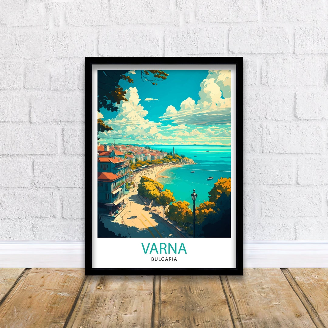 Varna Bulgaria Travel Print , Varna Wall Art, Varna Home Decor, Varna