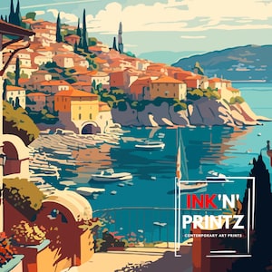 Villefranche-sur-mer France Travel Poster - Etsy
