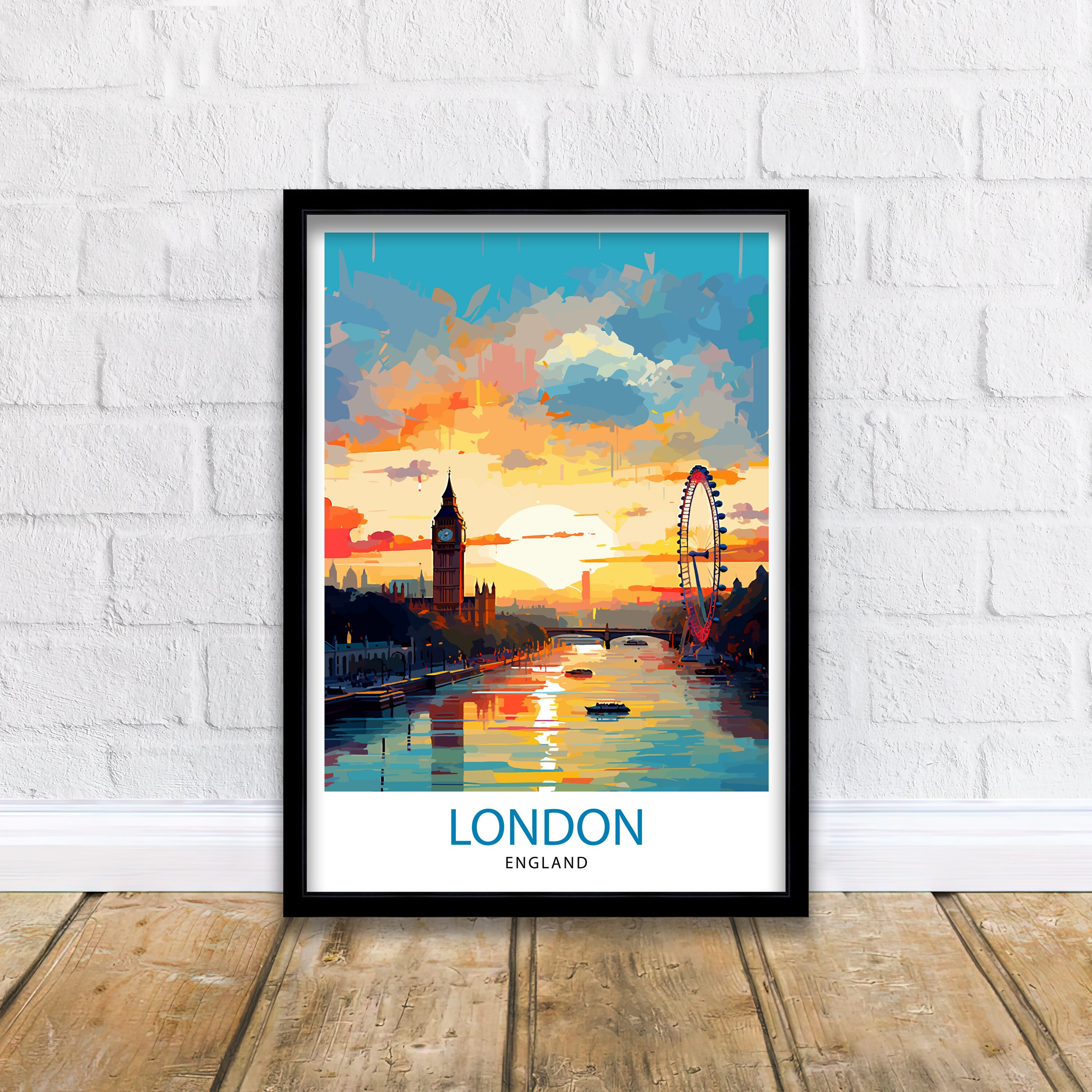 London Wall Art - Etsy