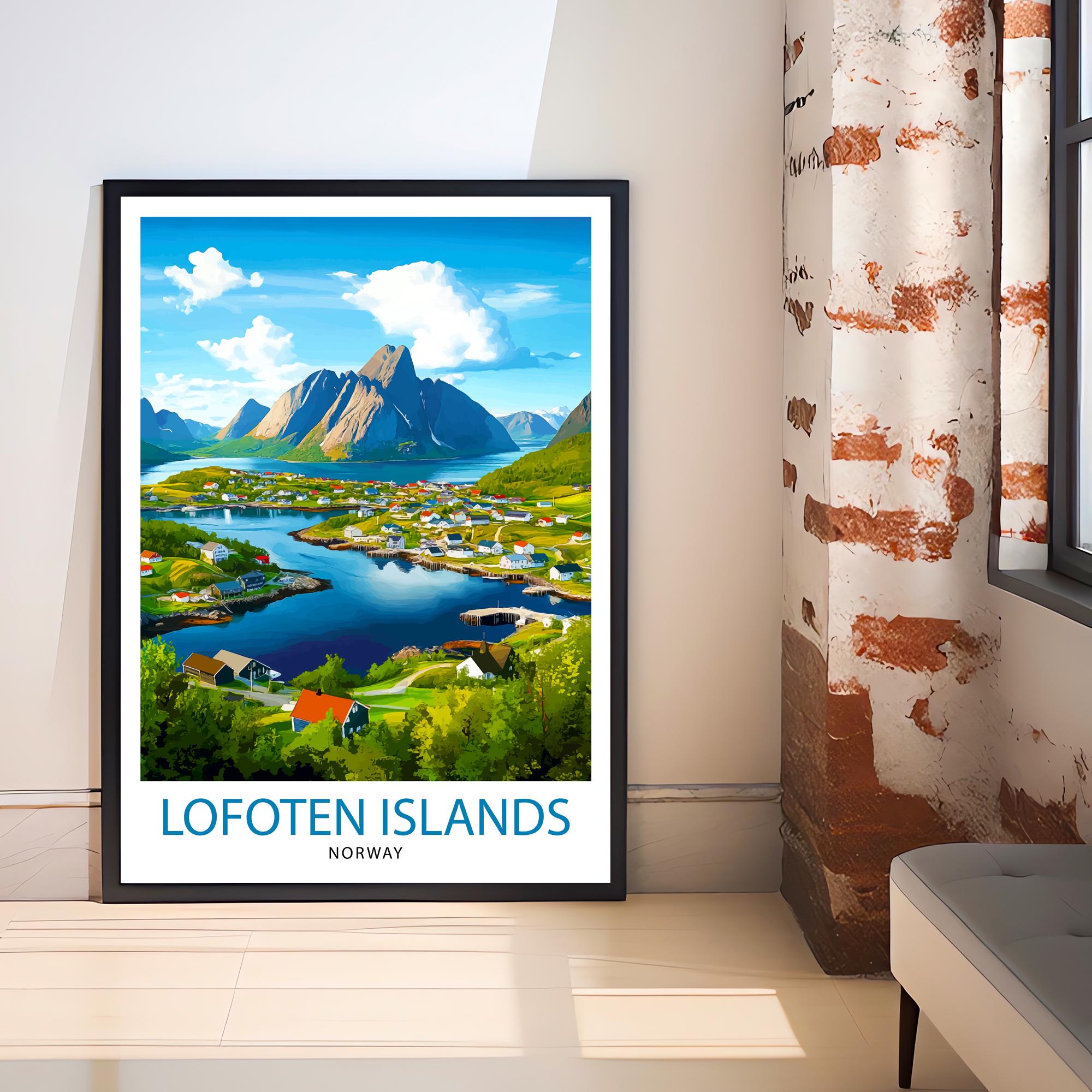 Curated visual reference: Gallery Detail: Lofoten Islands Norway Travel Print Wall Decor Wall Art Lofoten