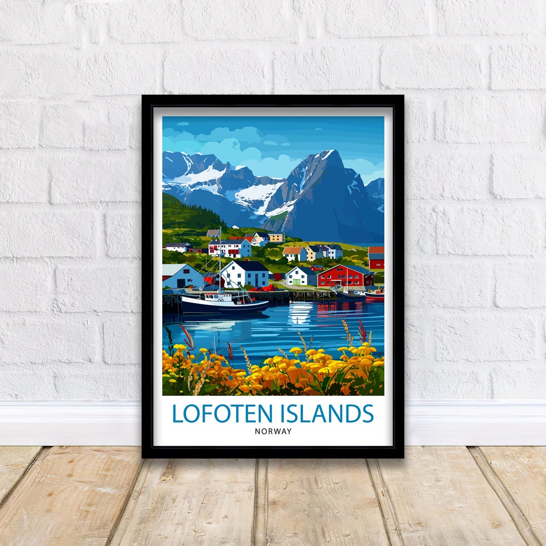 Photo inspiration: Visual Reference: Lofoten Islands Travel Print Lofoten Wall Art Lofoten Home Decor