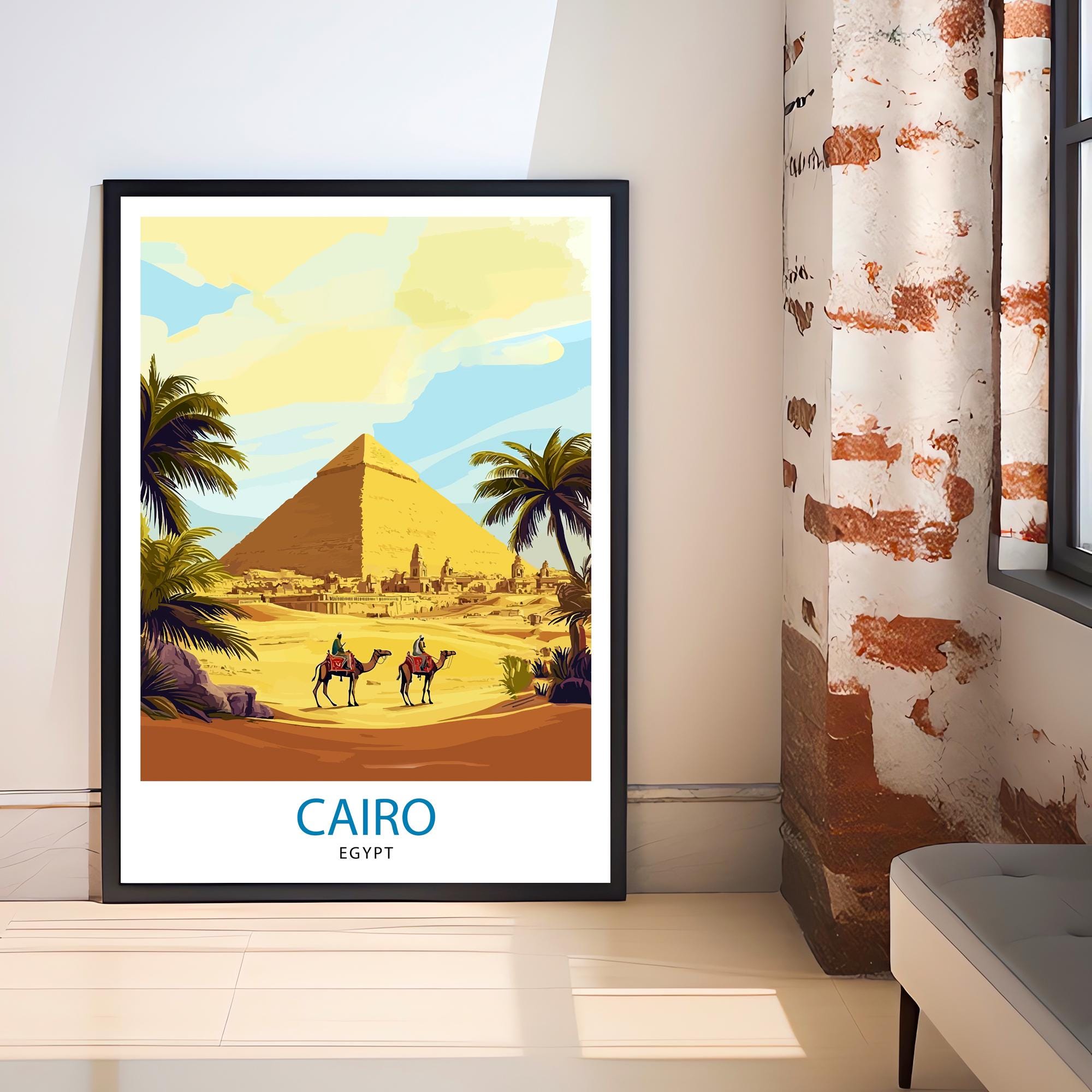 Egypt Travel Poster Egyptian Art Egypt Print Scenic Egypt Poster ...