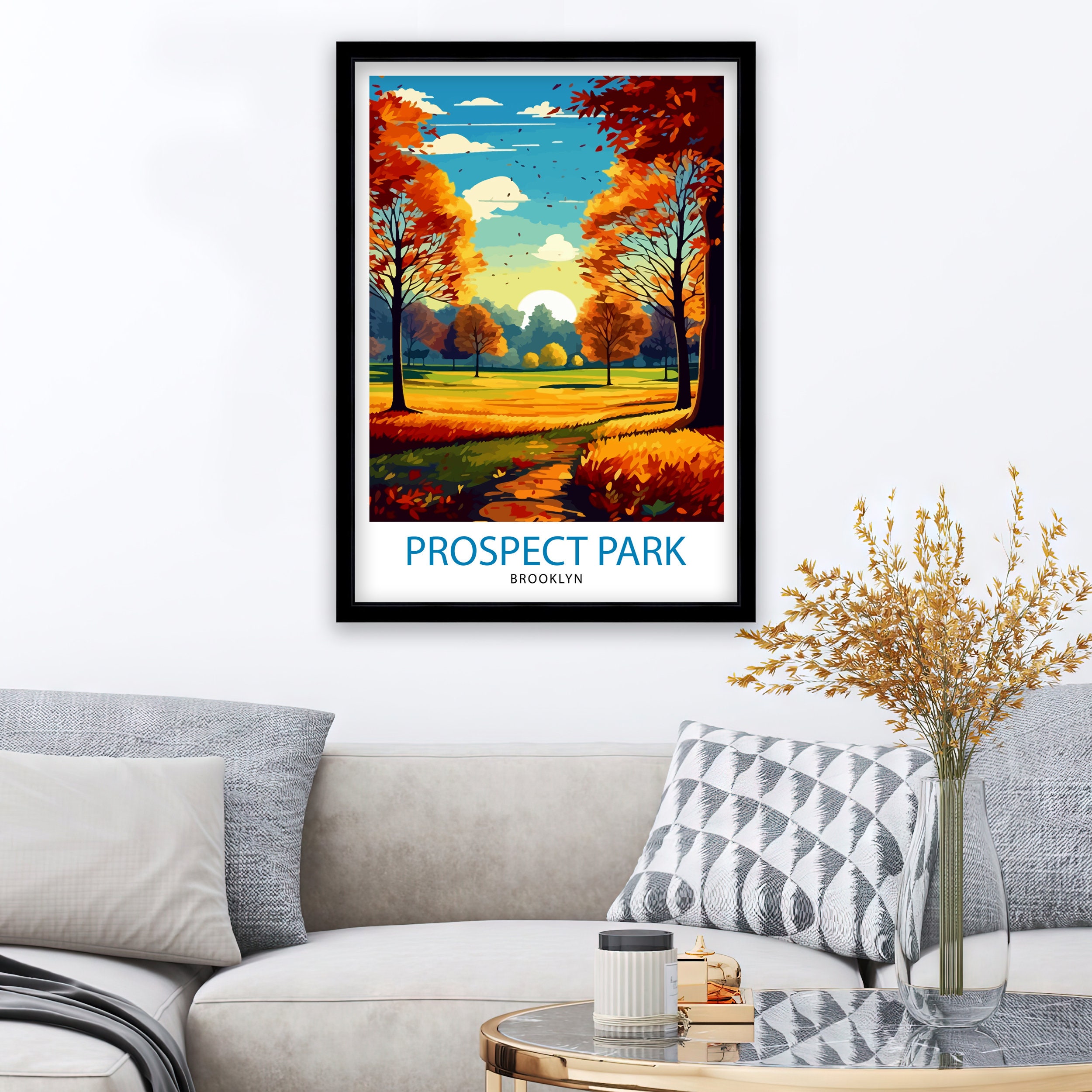 Prospect Park Brooklyn Travel Print| Brooklyn Wall Decor Prospect