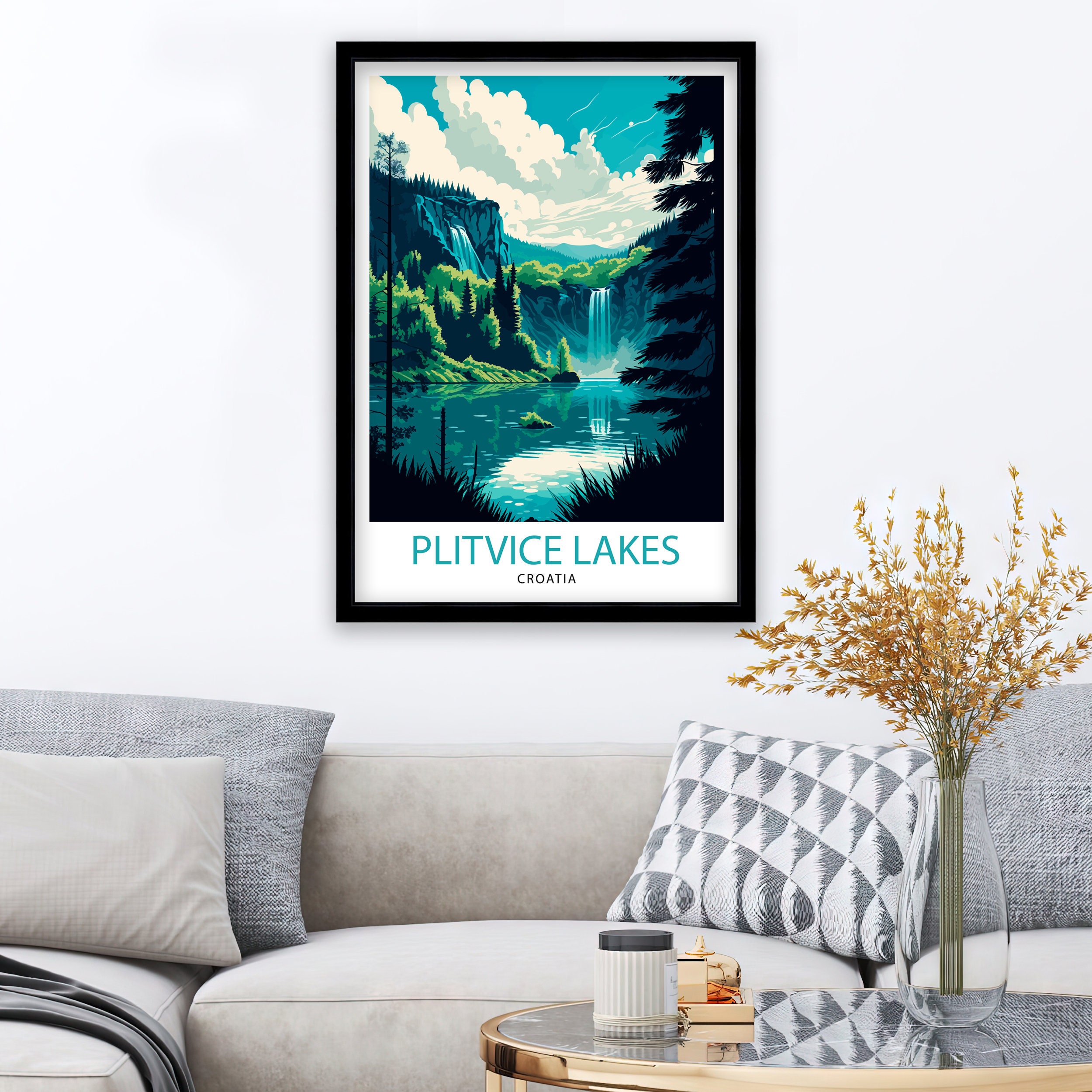 Discover Lacs De Plitvice Croatie Affiche