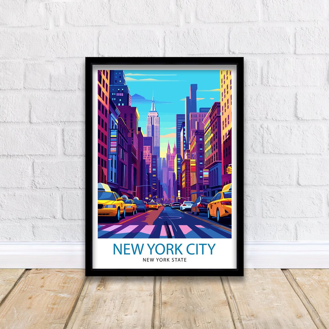New York City Travel Print Wall Decor Wall Art New York City Wall ...