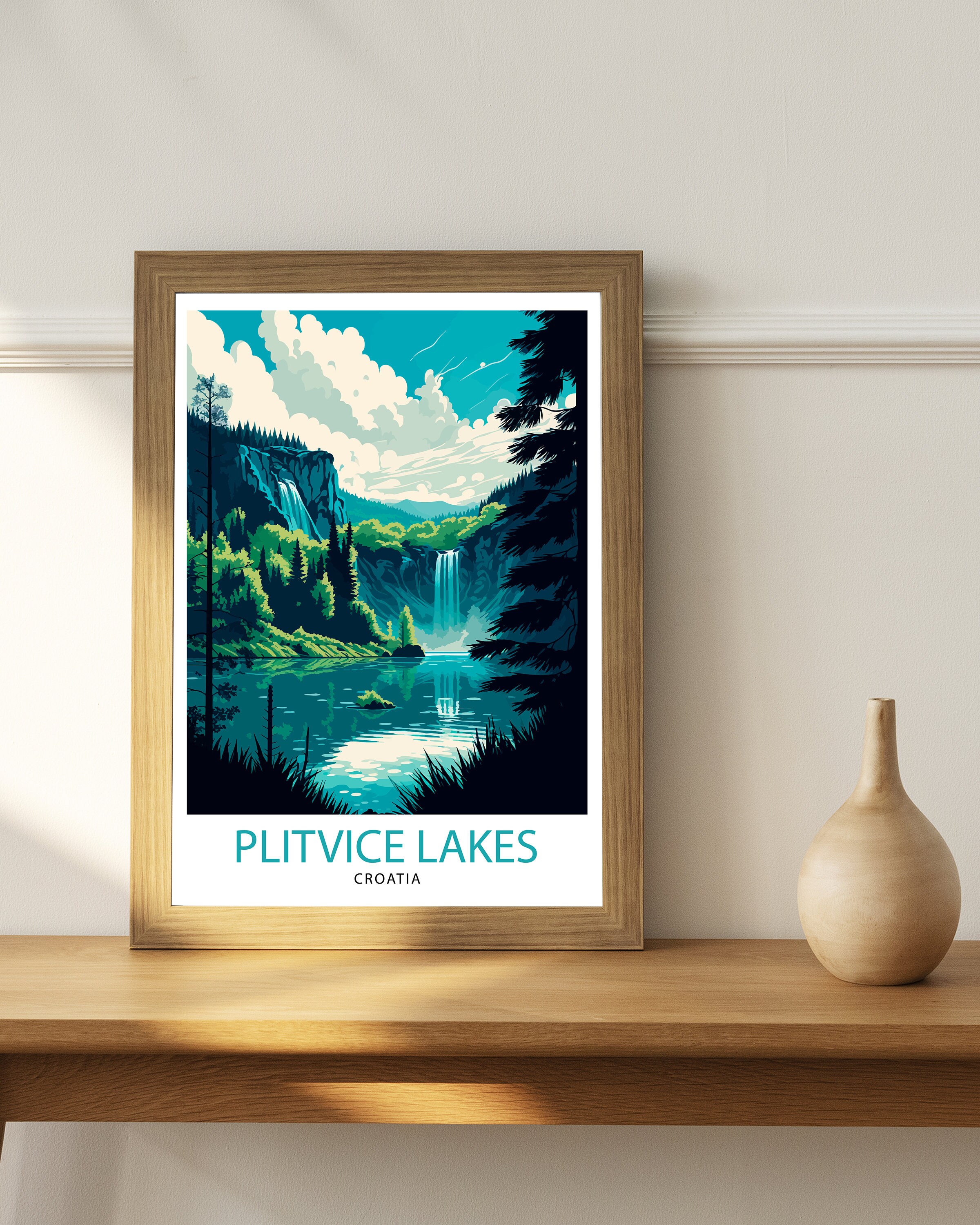 Discover Lacs De Plitvice Croatie Affiche