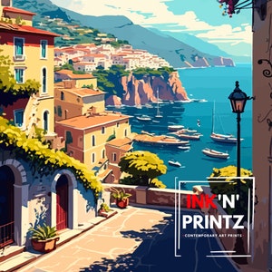Sorrento Italy Travel Print Sorrento Wall Decor Sorrento Poster Italy Travel Prints Sorrento Art ...