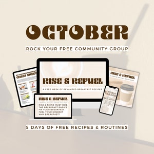 Rise & Refuel October Free Group Guide for Health and Wellness Coaches