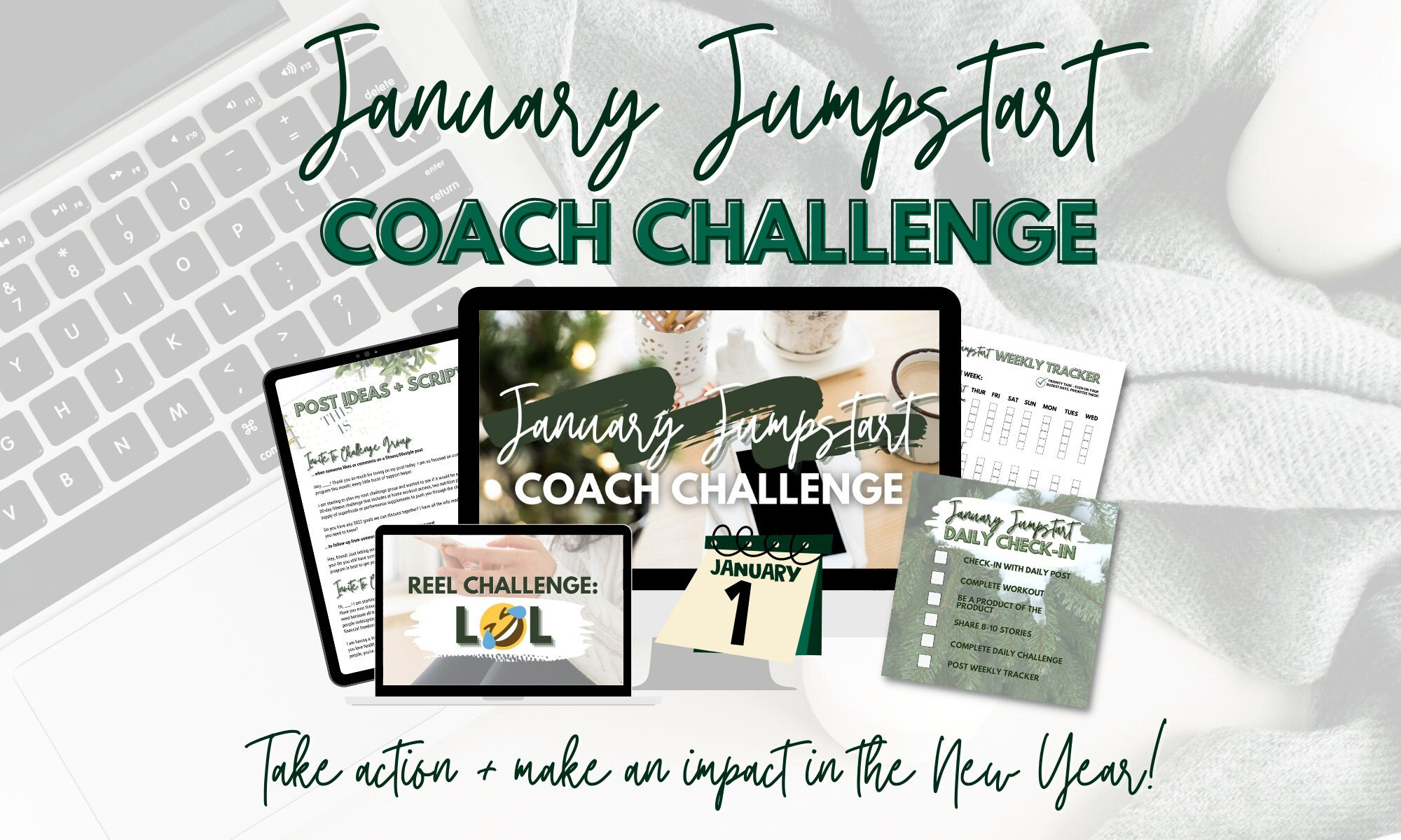 January Jumpstart Coaching Challenge for Beachbody Coaches Etsy