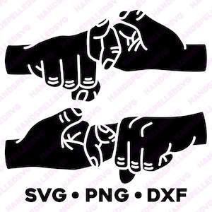 Freund Amerikanische Gebärdensprache Hand SVG PNG DXF | Transparenter Hintergrund | Asl Liebe Freundschaft bff Text Schriftart Ily Cut Datei Cricut Silhouette