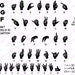 American Sign Language Asl Complete Alphabet & Numbers 0-10 PNG SVG DXF ...