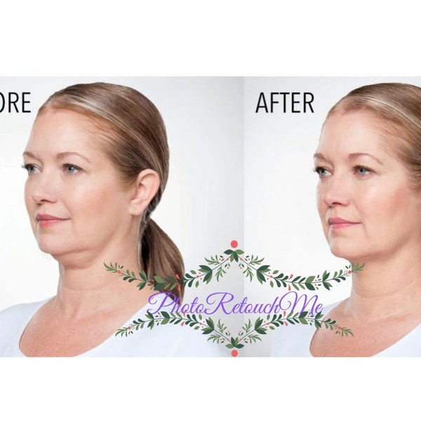 Double chin photo retouch , double chin removal , photo retouch for double chin