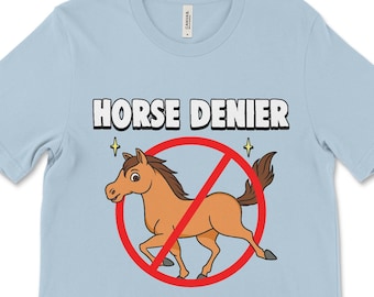 Chemise cheval, négationniste, chemise complot, vêtements étranges, chemise ironique, chemise effroyable, t-shirt maudit, t-shirt craquant