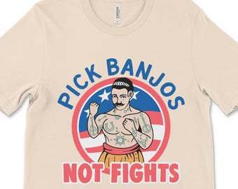Banjo Shirt, Pick Banjos Not Fights, Bluegrass Tee, Bluegrass Festival, Banjo Player Shirt, Folk Music Tshirt, Acoustic Musician