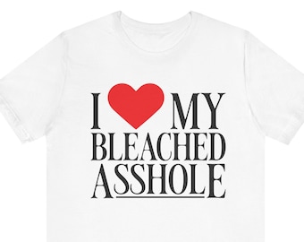 Camiseta divertida con meme, imbécil blanqueado, camiseta vergonzosa, grosera, refrán grosero, divertida, camiseta desquiciada, atrevida, controvertida, de mal gusto, impactante