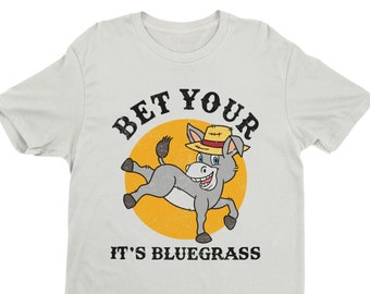 Scommetti che è Bluegrass, Musica Bluegrass, Festival Bluegrass, Maglietta Banjo, Maglietta Mandolino, Maglietta Violino, Regalo Bluegrass, Regalo Banjo