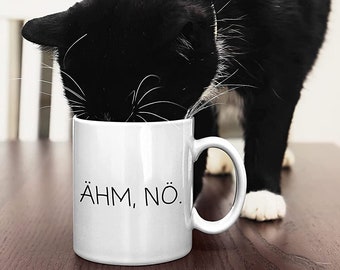 Favorite cup with saying "Um, Nope" I Coffee mug Funny for work, Office with sayings I Cup Dishwasher safe and two-sided print