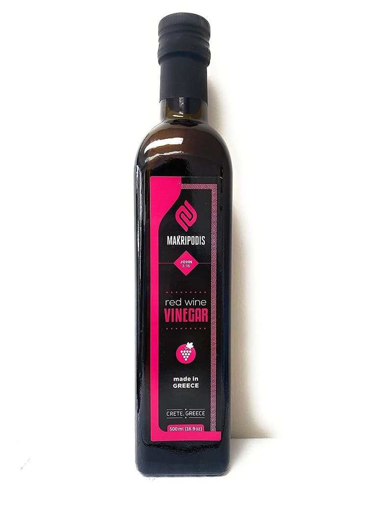Greek Red Wine Vinegar 100 Red Wine Vinegar. No Additives. No