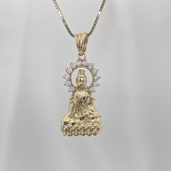 Gold Buddha Pendant Etsy