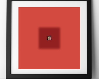 Global Design, Contemporary Art, Contemporary Print, 20 Inches Square, Simple Rectangular Shapes, Title: FOCUS