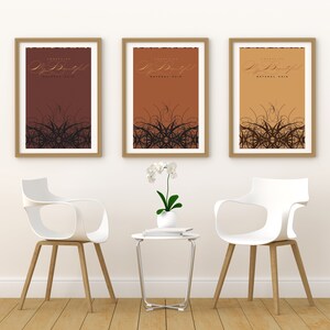 Black Girls Wall Art, Girls Natural Hair Poster, Natural Hair Wall Print, Hair of African Americans, Download, Black Owned Shop