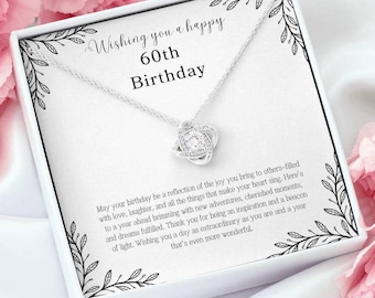 60th Birthday Gift For Women, 60th Birthday Jewelry, Birthday Gifts for Her, Minimalist Jewelry, Gold Necklace, Gifts for Mom, Gifts for Her