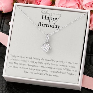 Geburtstagsgeschenk für Frauen, alles Gute zum Geburtstag Schmuck, Geburtstagsgeschenke für sie, Minimalist Schmuck, Gold Halskette, Geschenke für Mama, Geschenke für sie