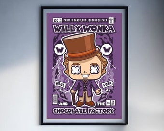 Willy Wonka Funko Poster Wall Art