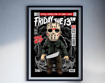 Halloween Jason Voorhes Funko Poster Wall Art