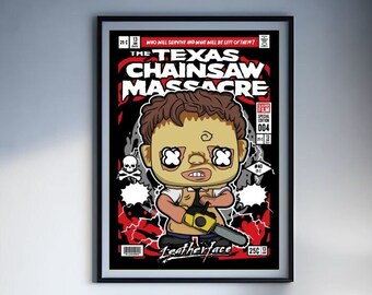 Leather Face Funko Poster Wall Art