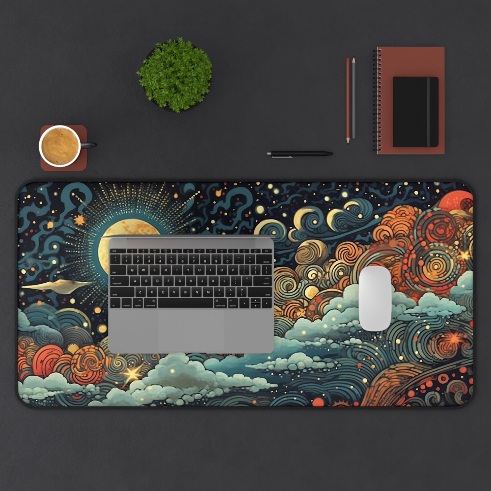 Celestial Large Gaming Mousepad Xxl Mousepad Cool Mouse Pad Etsy