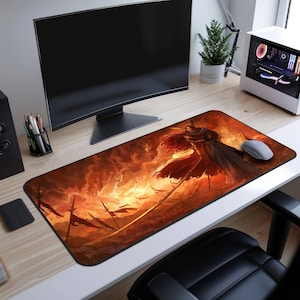Large Malenia Elden Ring Desk Mat Mouse Pad Tcg Playmat