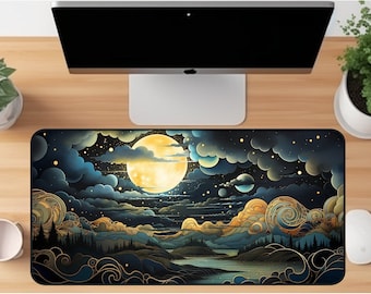 Large Celestial Mousepad, Xxl Mousepad, Cool Mouse Pad, Extra Large Mouse Pad
