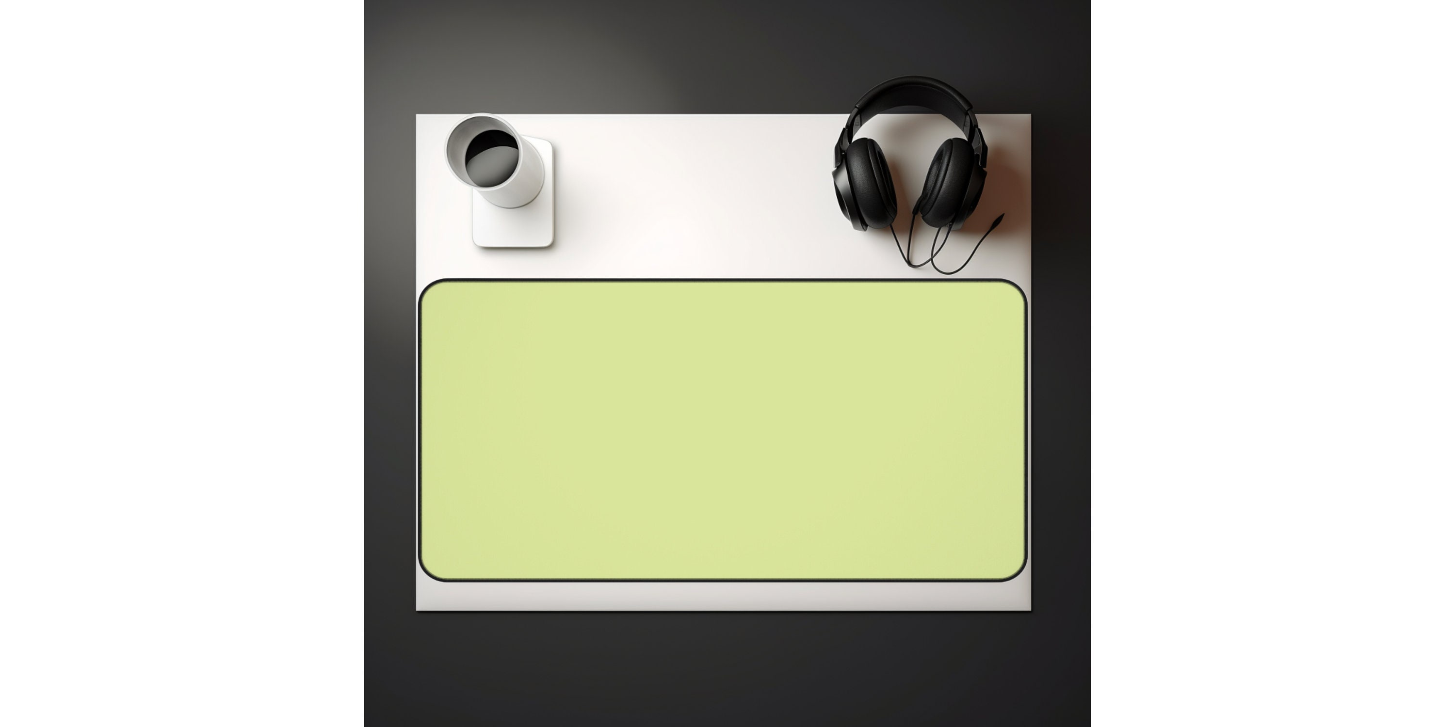 Large Green Desk Mat Desk Mat Aesthetic Minimalist Desk Mat Etsy