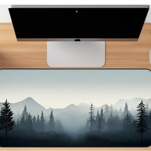 Large Forest Desk Mat, Xxl Mousepad, Cool Mouse Pad, Extra Large Mouse Pad,