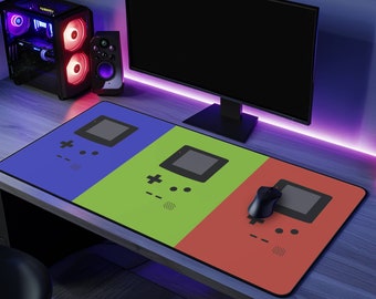Large Game Boy Desk Mat Mouse Pad for Gaming