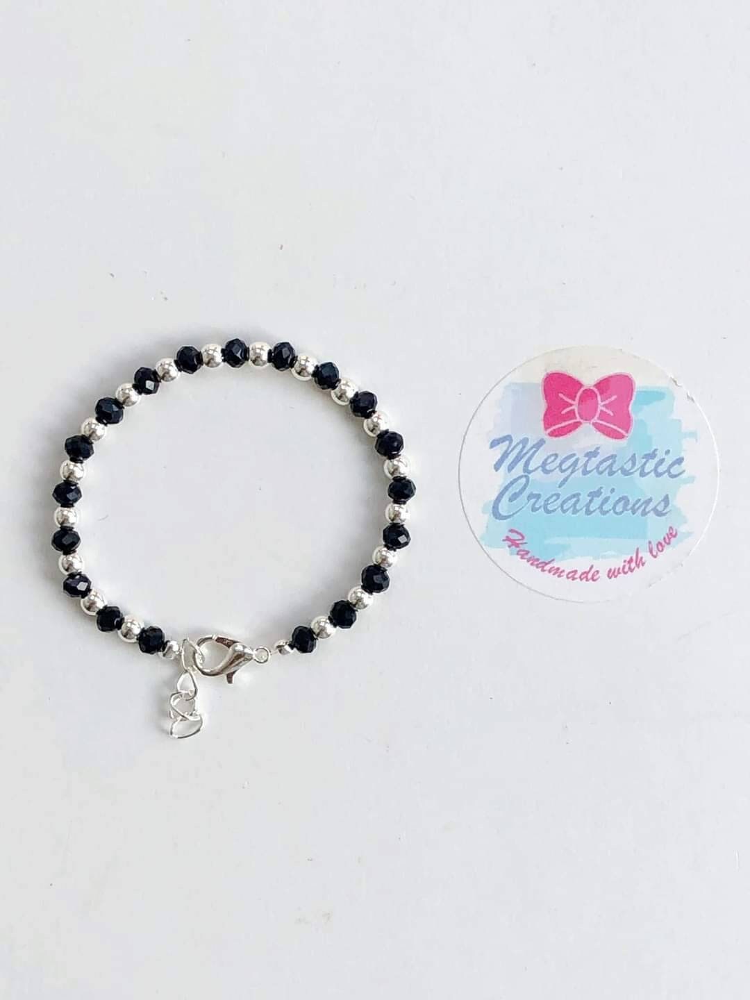 Eye of Protection Bracelet Black Silver