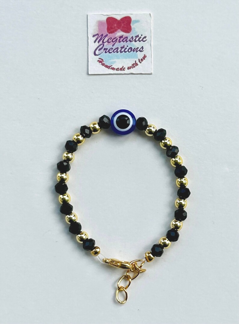 Eye of Protection Bracelet Black Silver main image 1