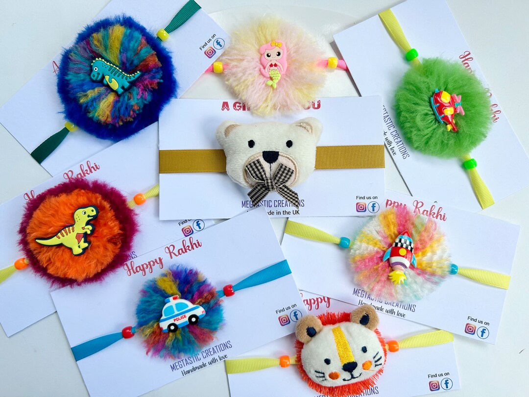 Animal Rakhi, Cute Rakhi, Peppa Pig Rakhi, Car Rakhi, Lion Rakhi,koala ...