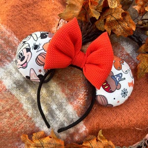 Halloween Minnie-oren, schattige mummie-mickey-oren, pompoen-mickey-oren, herfst-Minnie-oren, Disney Halloween-oren