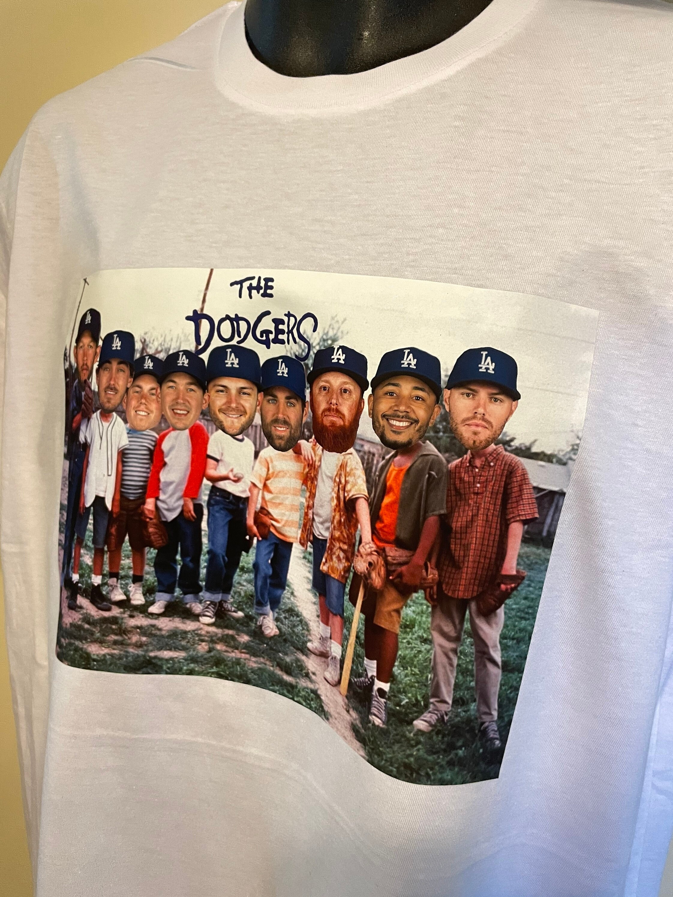 LA Dodgers Sandlot Custom Fan Made Tee 
