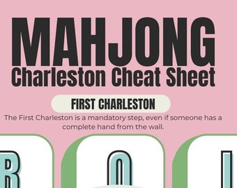 Mahjong Lesson Instant Download | Mahjong Digital Download | Mahjong Party Quick Guide | Mahjong Party | Mahjong Lessons | Printable